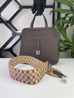 🛍️ Elegant Genuine Leather Evening Bag - Sophisticated Top Handle Handbag 🛍️